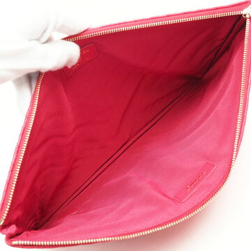 [Almost New] CHANEL Chanel 2017 Christmas V Stitch Gold Hardware Chevron Women's Bag Clutch Bag [Pre]