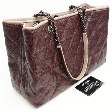 [ç¾ å] Chanel medium shopping tote Shoulder gunmetal Matrasse A 90451 Women's [shoulder bag] [pre]