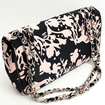 [ç¾ å] Chanel print W chain shoulder bag silver bracket Women's [shoulder bag] [pre]