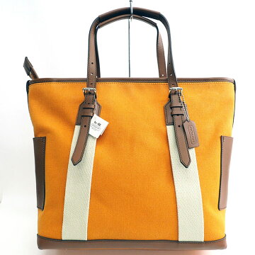 【美品】コーチシティーシルバー金具ブリーカー70896メンズ【トートバッグ】【中古】