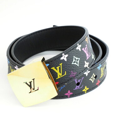 [Beautiful goods] Louis Vuitton S tulle 75 monogram multicolor M6890U [ladies' belt] [used]