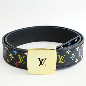 [Beautiful goods] Louis Vuitton S tulle 75 monogram multicolor M6890U [ladies' belt] [used]