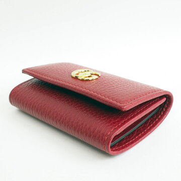 [Unused / Second-hand goods] Gucci 6 consecutive double G logo mark Petit Marmont 456118 Â· 2149 [Key holder Â· key case] [pre-owned]