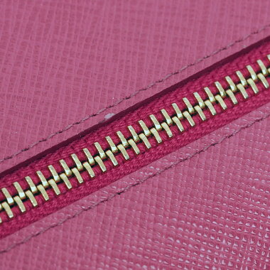 [ç¾ å] Prada Folded Letter Design Pass Case with Long Wallet Sapphiano Letter 1M1037 Women's wallet [pre-owned]