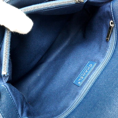 [ç¾ å] Chanel 2 Way Large Top Handle Flap Bag Silver Hardware Matrasse A 92992 Women's [Handbag] [Pre]