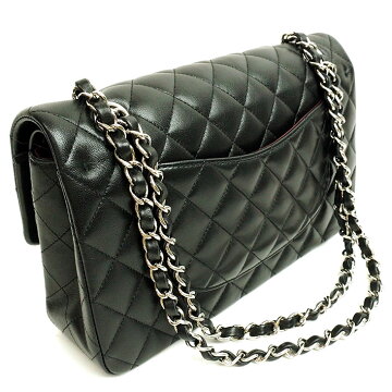 [ç¾ å] Chanel W flap W chain shoulder 25 silver fittings Matrasse A01112 Women's [shoulder bag] [pre]