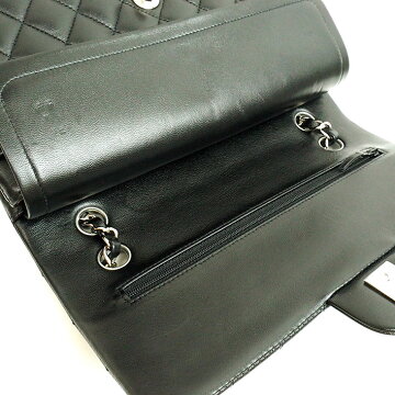 [ç¾ å] Chanel W flap W chain shoulder 25 silver fittings Matrasse A01112 Women's [shoulder bag] [pre]