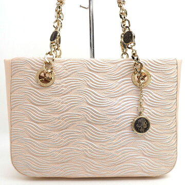 【美品】ブルガリチェーンショルダーゴールド金具モネーテレディース【ショルダーバッグ】【中古】