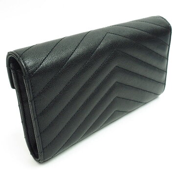 [ç¾ å] Yves Saint Laurent Quilting Stitch Flap Wallet Gold Hardware Classic / Monogram 372264 BRM 071000 Women's wallet [Long wallet] [pre]