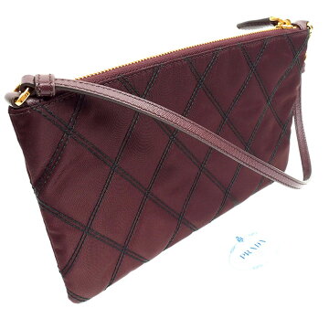 [ç¾ å] Prada Shoulder Pouch Quilting Gold Hardware Pocono 1NH545 Ladies ãAccessory Pouchã ãUsedã