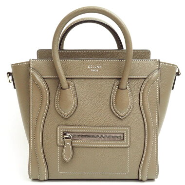 [Almost New] Celine Laggage Nano Shopper 2 WAY Shoulder 168243 DRU.09 SO Ladies ãHandbagã ãUsedã