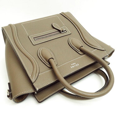 [Almost New] Celine Laggage Nano Shopper 2 WAY Shoulder 168243 DRU.09 SO Ladies ãHandbagã ãUsedã