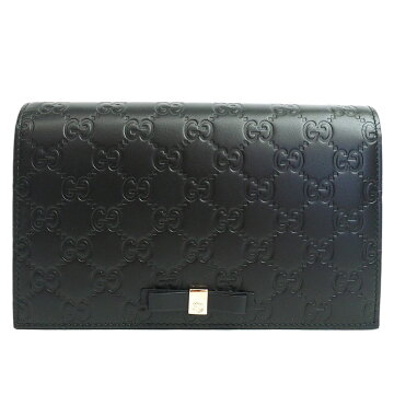【美品】グッチチェーンウォレットクロスボディショルダーグッチシマ431408・0416レディース【長財布】【中古】