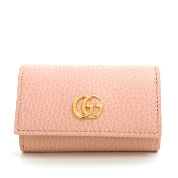 【ほぼ新品】グッチダブルG6連フックゴールド金具プチマーモント456118・2149キーホルダー・キーケース【小物・雑貨】【中古】