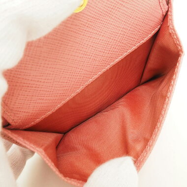 【ほぼ新品】プラダ三つ折り財布ゴールド金具サフィアーノ1MH176【二つ折り財布】【中古】