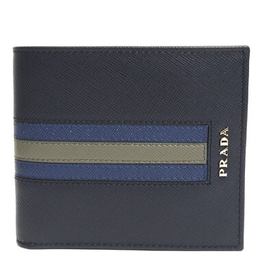 【未使用品・新古品】プラダ札入れサフィアーノ2M0513【二つ折り財布】【中古】