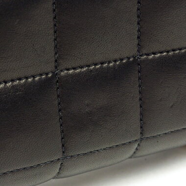 【美品】シャネルチェーンショルダーポシェットカメリア付きゴールド金具チョコバーA16780【ショルダーバッグ】【中古】