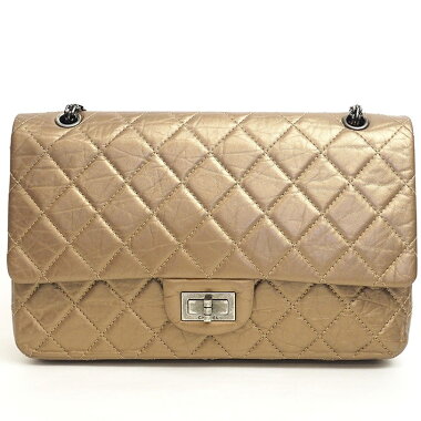[ç¾ å] Chanel Maxi Handbag Matrasse Initials included "S" 2.55 A 37590 [Shoulder bag] [Pre]