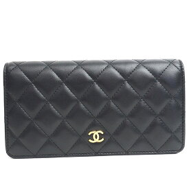 [Used] Chanel Folded Long Wallet Gold Hardware Matrasse A31509 [Long Purse] Gift Present [GOODA] [Beauty]