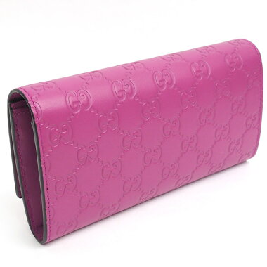 [Unused / Second-hand Goods] Gucci GG Pattern Ribbon Fold Continental Wallet Bowie BOWY Gold Hardware Gucci Shima 388679 Â· 0959 ãWalletã ãUsedã
