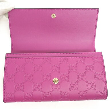 [Unused / Second-hand Goods] Gucci GG Pattern Ribbon Fold Continental Wallet Bowie BOWY Gold Hardware Gucci Shima 388679 Â· 0959 ãWalletã ãUsedã