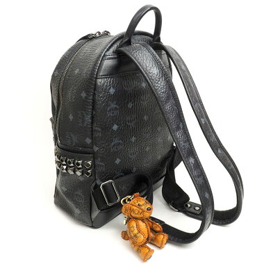 【美品】エムシーエムMCM柄サイドスタッズスタークミニサイズロゴグラムMMK6SVE38【バックパック・リュック】【中古】