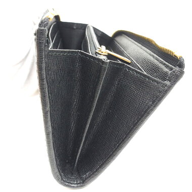 【未使用品・新古品】フルラL字ファスナーロゴプレートロングウォレットゴールド金具【長財布】【中古】