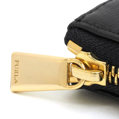 【未使用品・新古品】フルラL字ファスナーロゴプレートロングウォレットゴールド金具【長財布】【中古】