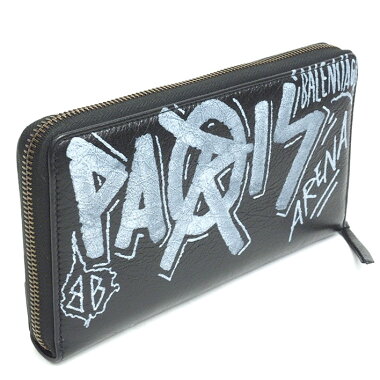 【ほぼ新品】バレンシアガジップアラウンドグラフィティクラシック253036・1065・Z・568148【長財布】【中古】