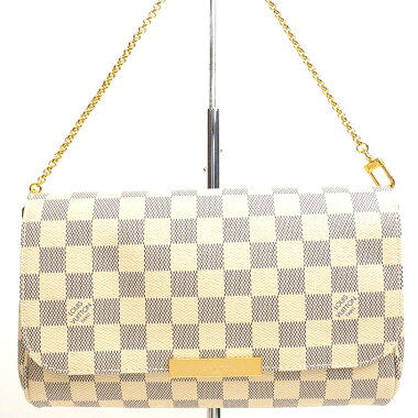 【美品】ルイヴィトンフェイボリットMMダミエアズールN41275【ショルダーバッグ】【中古】