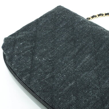 [ç¾ å] Chanel Denim Matrasse W Flap W Chain Shoulder Gold Hardware Matrasse [Shoulder Bag] [Pre]