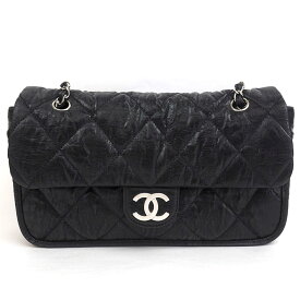 [GOODA] [Carefully selected products] [Used] [Good Condition] Chanel W Chain Shoulder Quilted Wrinkled Silver Hardware Matrasse A39078 [Shoulder Bag] Gift Present