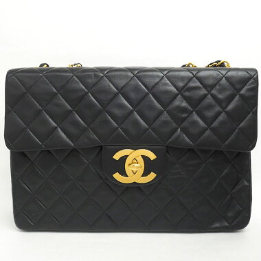 【美品】シャネルデカマトラッセ33チェーンショルダーゴールド金具マトラッセA47600【ショルダーバッグ】【中古】