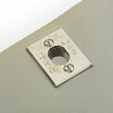 [ç¾ å] Chanel Flower Stitch W Chain Single Flap Silver Hardware Chocolate Bar A 30051 [Shoulder Bag] [Pre]