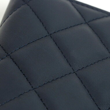 【美品】シャネル二つ折りロングウォレットカンボンラインA26717【長財布】【中古】