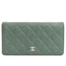 [Used] Chanel Bi-Fold Long Wallet Silver Hardware Matrasse A31509 [Long Purse] Gift Present [GOODA] [Beauty Goods]