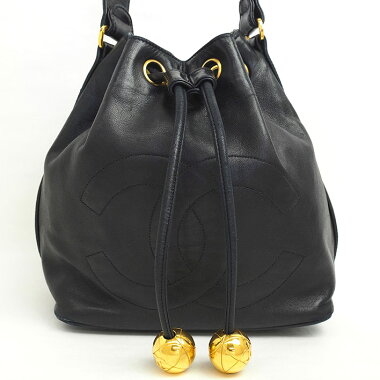 Chanel Vintage Drawstring Chain Shoulder Ball Charm with Coco Mark [Shoulder Bag] [Pre]