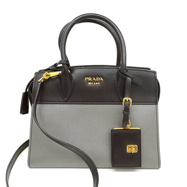 [Beauty goods] Prada Esplanade 2 WAY Bicolor Shoulder Gold Hardware 1 BA 045 [Handbag] [Pre]