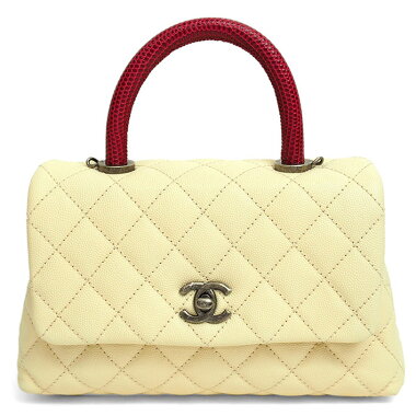 [Unused / New Old] Chanel 2016SS Spring / Summer Collection Minima Trasse Coco Handle 2WAY Chain Shoulder Bicolor Antique Silver Hardware Coco Mark A92990 [Handbag] [Used]