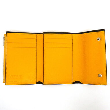 [Almost New] 2018 Autumn / Winter Mini Wallet Triple Fold Wallet Anagram 10755S 9700308255 ãFolded Walletã ãUsedã