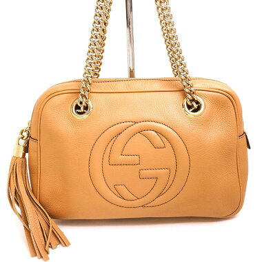 【美品】フリンジタッセル付きチェーンショルダーソーホー308988520981【ショルダーバッグ】【中古】