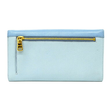 【美品】二つ折りバイカラーロングウォレットマドラスビコローレ5MF406【長財布】【中古】