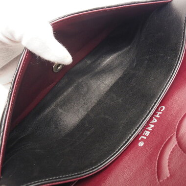 [Beautiful goods] 25 W chain W flap silver clasp Matrasse A01112 [Shoulder bag] [pre-owned]