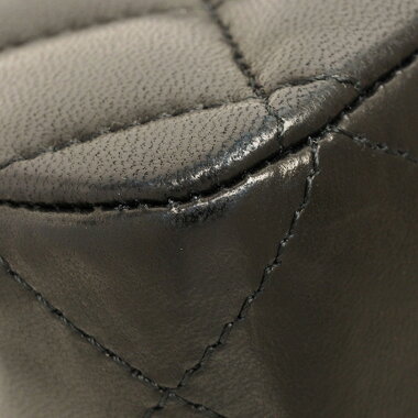 [Beautiful goods] 25 W chain W flap silver clasp Matrasse A01112 [Shoulder bag] [pre-owned]
