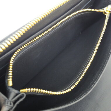 【美品】ヴェルサーチジップアラウンドロングウォレットゴールドスタッズメデューサ【長財布】【中古】