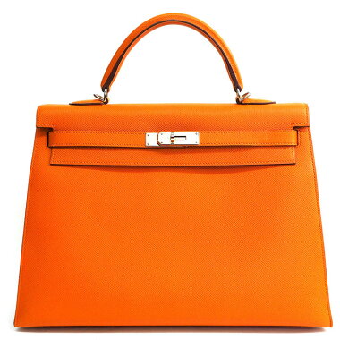 【美品】エルメス35シルバー金具ケリー【ハンドバッグ】【中古】
