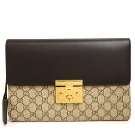 [10% OFF in Rakuten Super SALE] [Up to P39 times in entry] [GOODA published] [Selected Items] [Pre-owned] [Good Condition] Gucci GG Pattern Second Bag Gold Hardware GG Supreme 432125 493492 [Clutch Bag]