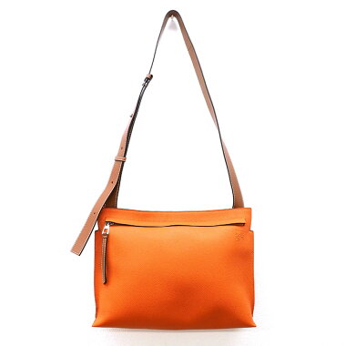 【ほぼ新品】ロエベTメッセンジャーバッグクロスボディー斜め掛けバイカラー316.12TP37【ショルダーバッグ】【中古】