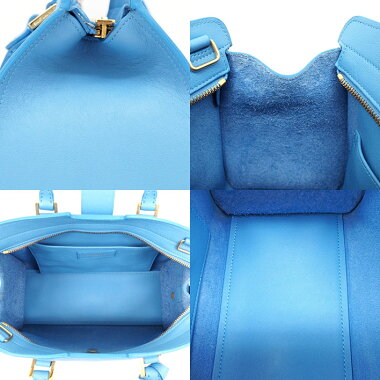 [Used] [Goods] Yves Saint Laurent YSL logo 2WAY shoulder diagonally hung gold metal fittings Baby handbag [Handbag] [Used]