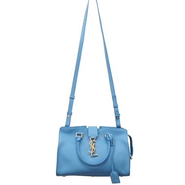 [Used] [Goods] Yves Saint Laurent YSL logo 2WAY shoulder diagonally hung gold metal fittings Baby handbag [Handbag] [Used]